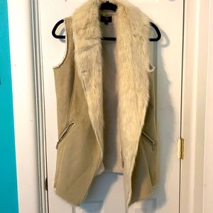 Faux fur vest